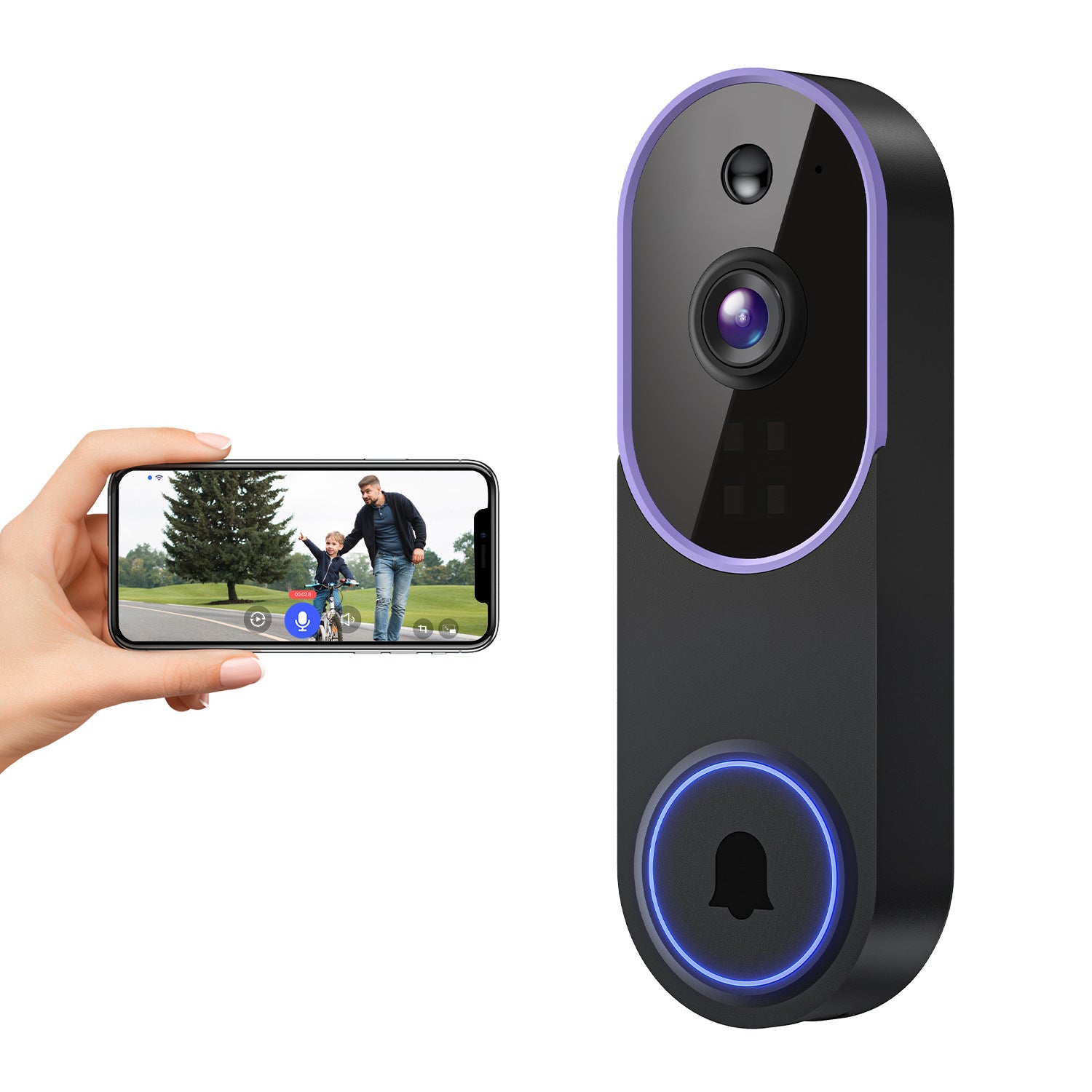 ProGuard Smart Video Doorbell- HD Camera with Two-Way Audio